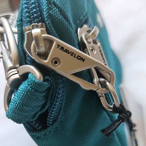 Travelon Teal Crossbody Bag - Picture 4 of 7